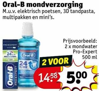 Kruidvat Mondwater pro-expert aanbieding
