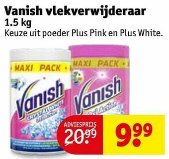 Kruidvat Vanish vlekverwijderaar aanbieding