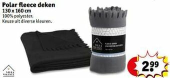 Kruidvat Polar fleece deken aanbieding