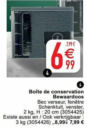 Cora Boîte de conservation bewaardoos aanbieding