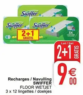 Cora Recharges - navulling swiffer floor wetjet aanbieding