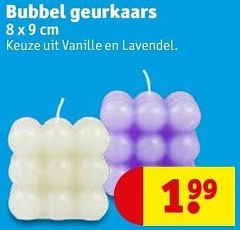 Kruidvat Bubbel geurkaars aanbieding