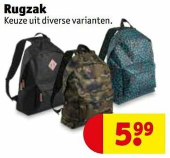 Kruidvat Rugzak aanbieding