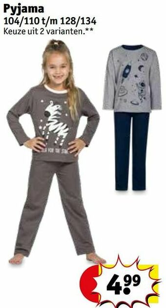 Kruidvat Pyjama aanbieding