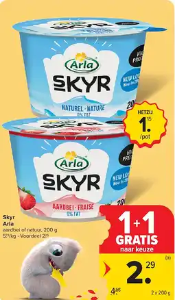 Carrefour Skyr Arla aanbieding