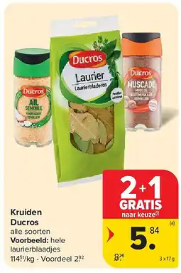 Carrefour Kruiden Ducros aanbieding