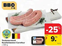Carrefour Toulouserworst Kwaliteitsketen Carrefour aanbieding