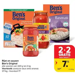 Carrefour Rijst en sauzen Ben’s Original aanbieding