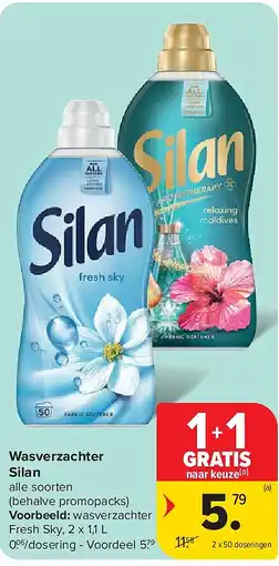 Carrefour Wasverzachter Silan aanbieding