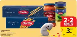 Carrefour Pasta en sauzen Barilla aanbieding