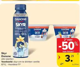 Carrefour Skyr Danone aanbieding