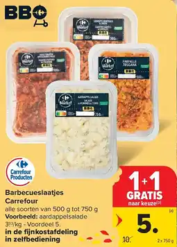 Carrefour Barbecueslaatjes Carrefour aanbieding