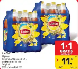 Carrefour Ice Tea Lipton aanbieding