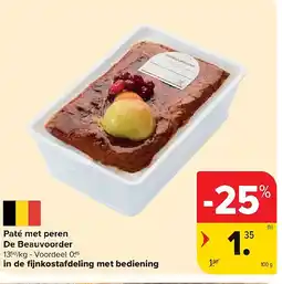 Carrefour Paté met peren De Beauvoorder aanbieding