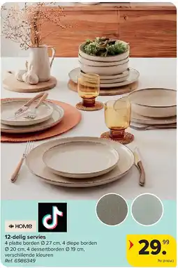 Carrefour 12-delig servies aanbieding