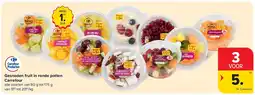 Carrefour Gesneden fruit in ronde potten Carrefour aanbieding