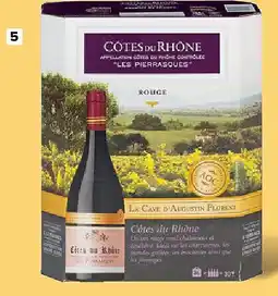 Carrefour Frankrijk Côtes du Rhône Les Pierrasques La Cave d’Augustin Florent aanbieding