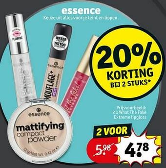 Kruidvat What the fake extreme lipgloss aanbieding