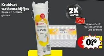 Kruidvat Wattenschijfjes duo aanbieding
