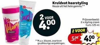 Kruidvat Styling cream curls aanbieding