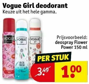 Kruidvat Deospray flower power aanbieding