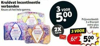 Kruidvat Discreet extra plus aanbieding