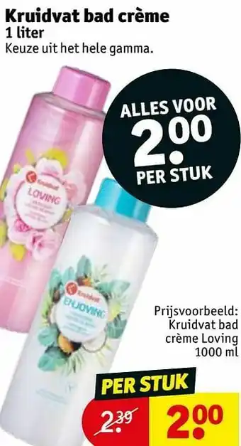 Kruidvat Kruidvat bad crème loving aanbieding
