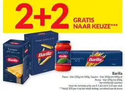 Intermarché Barilla pasta of pesto aanbieding