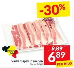 Intermarché Varkensspek in sneden aanbieding