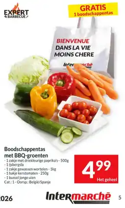 Intermarché Boodschappentas met BBQ-groenten aanbieding