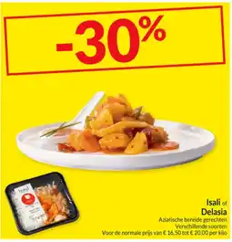 Intermarché Isali of Delasia Aziatische bereide gerechten aanbieding