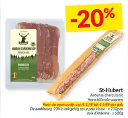 Intermarché St-Hubert Ardense charcuterie aanbieding