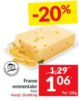 Intermarché Franse emmentaler kaas aanbieding