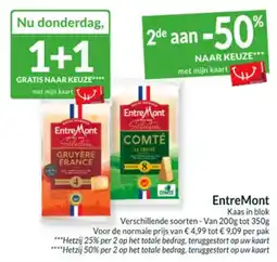 Intermarché EntreMont Kaas in blok aanbieding