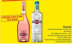 Intermarché Martini Gamma Schuimwijn, Vermout of alcoholvrij aanbieding