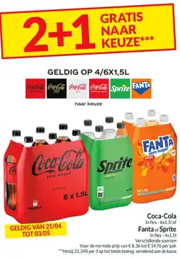 Intermarché Coca-Cola of Fanta of Sprite aanbieding