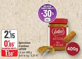 Lotus Speculoos a tartiner