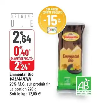 Valmartin Emmental Bio