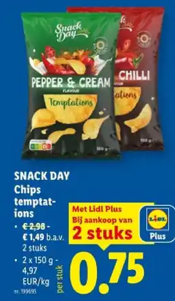 Lidl Chips temptations aanbieding