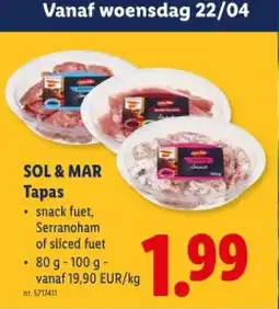 Lidl SOL & MAR Tapas aanbieding