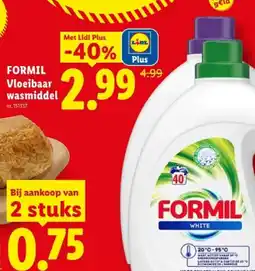 Lidl FORMIL Vloeibaar wasmiddel aanbieding