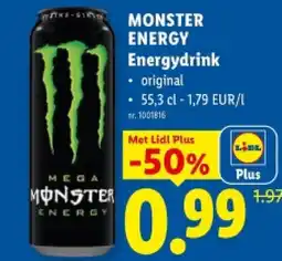 Lidl MONSTER ENERGY Energydrink aanbieding