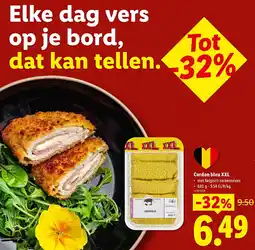 Lidl Cordon bleu XXL aanbieding