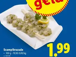Lidl Scampibrazade aanbieding
