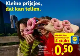 Lidl Pinky donut aanbieding