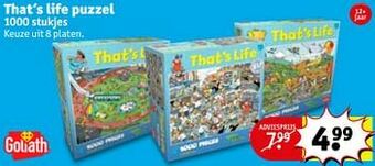 Kruidvat That’s life puzzel aanbieding