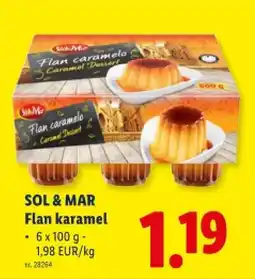 Lidl Flan karamel aanbieding