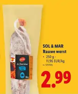Lidl Rauwe worst aanbieding