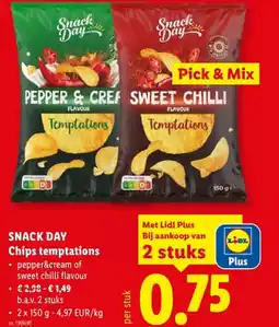 Lidl Chips temptations aanbieding
