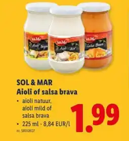 Lidl Aioli of salsa brava aanbieding